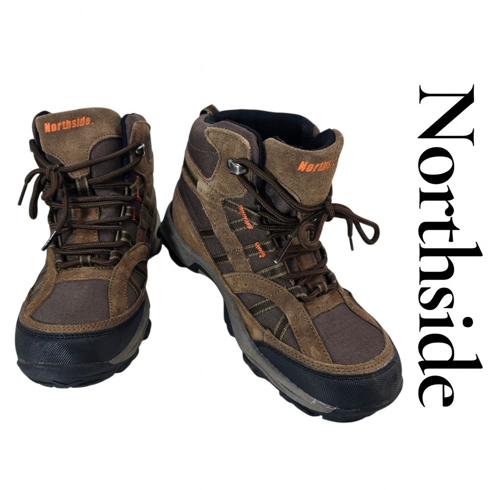 Northside Hiking Boots Kids Size 6 Brown Suede Rugged Trail Gorpcore Outdoor